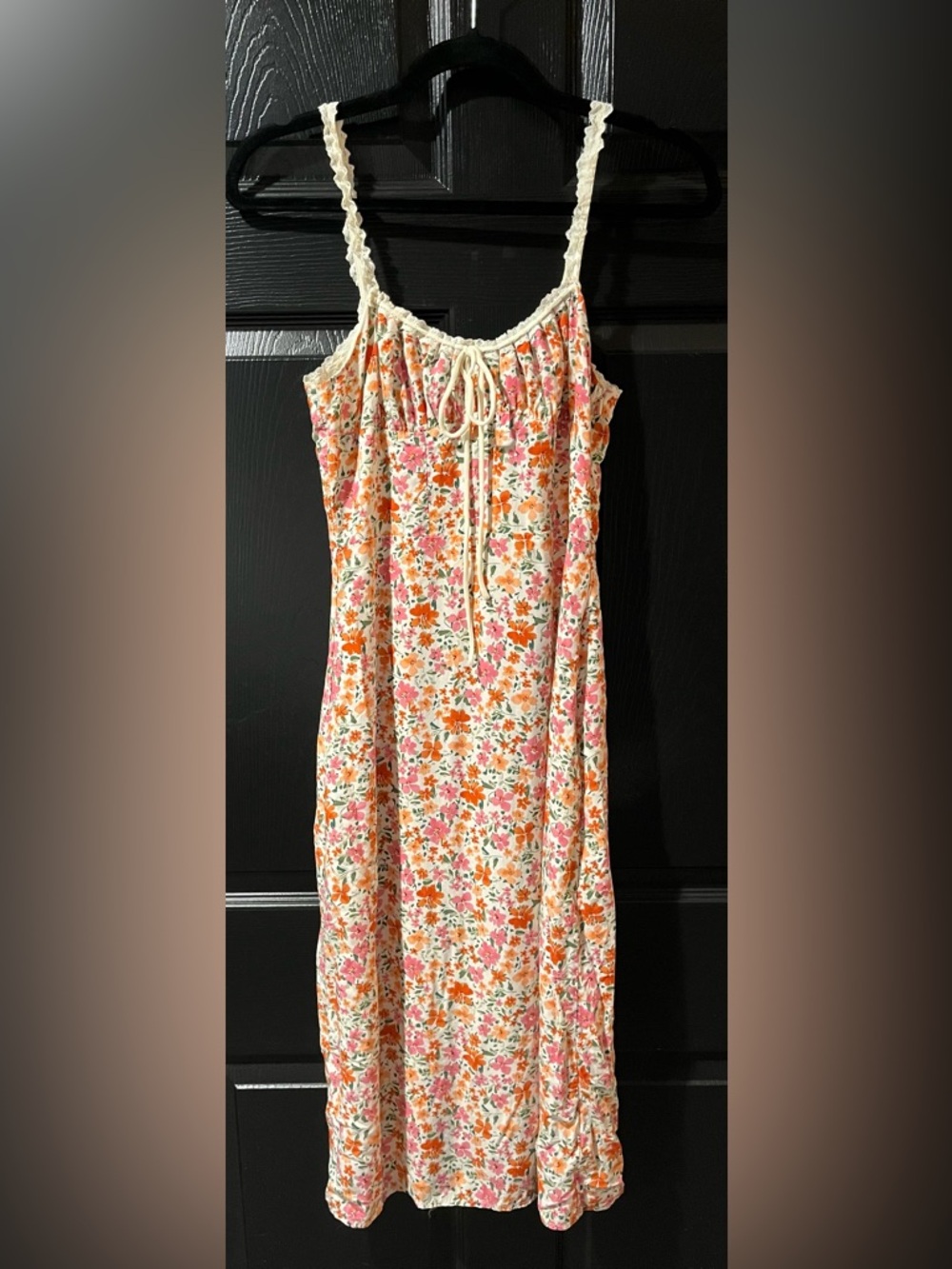 Crimmense Floral Print Slip Dress
